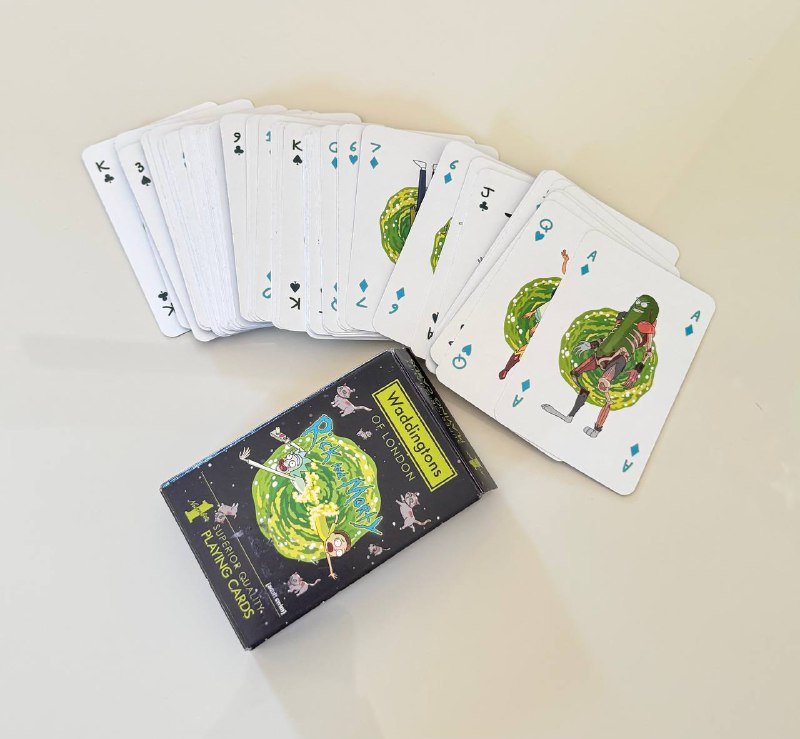 Игральные карты Рик и Морти Waddingtons Rick and Morty