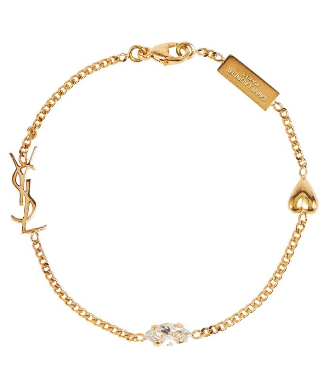 Оригинальный браслет Saint Laurent с шармом Opyum Heart 3