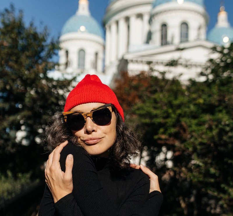 Новaя красная шапка из итальянской пряжи