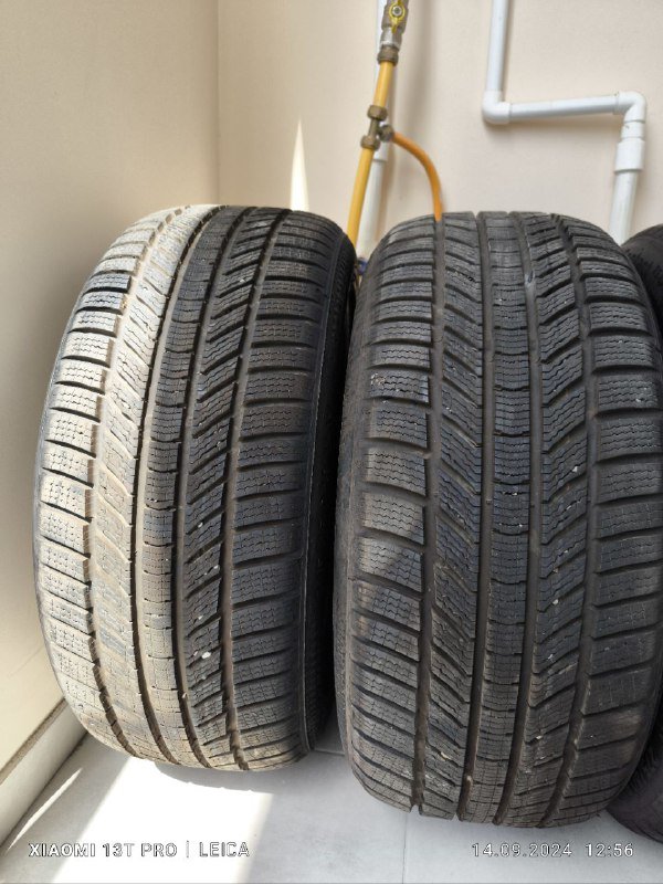 Зимний комплект разношироких шин Continental 245/45/18 и 275/40/18 6