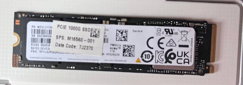 SSD диск Samsung PCIe 4.0 x4 M.2 NVME 1TB