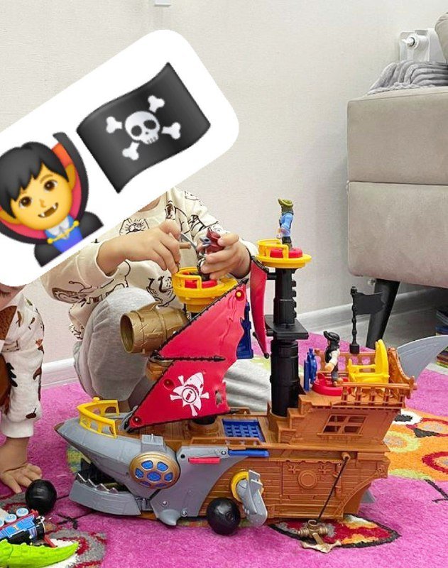 Корабль Imaginext, Поезд Томас (2 набора) игрушки