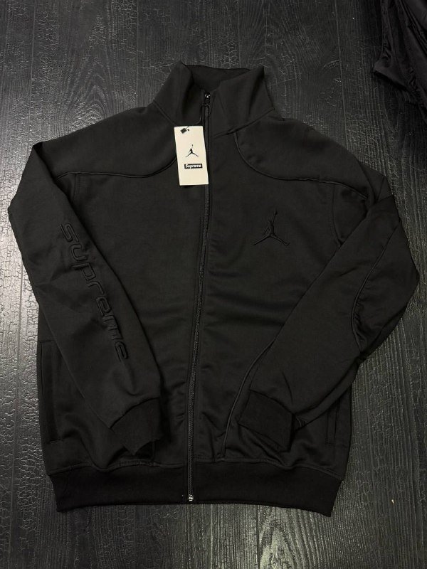 Зипки Supreme x Jordan черный и ретро голубой 6