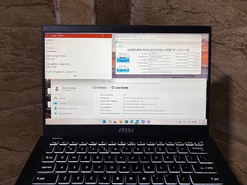Ноутбук MSI Modern 14 C13M Intel i5 16GB 512GB SSD 2