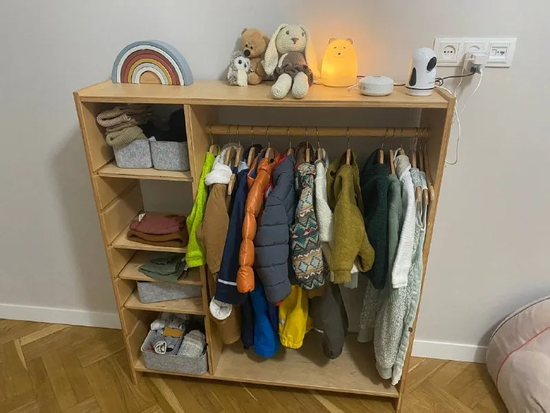 Montessori toddler wardrobe