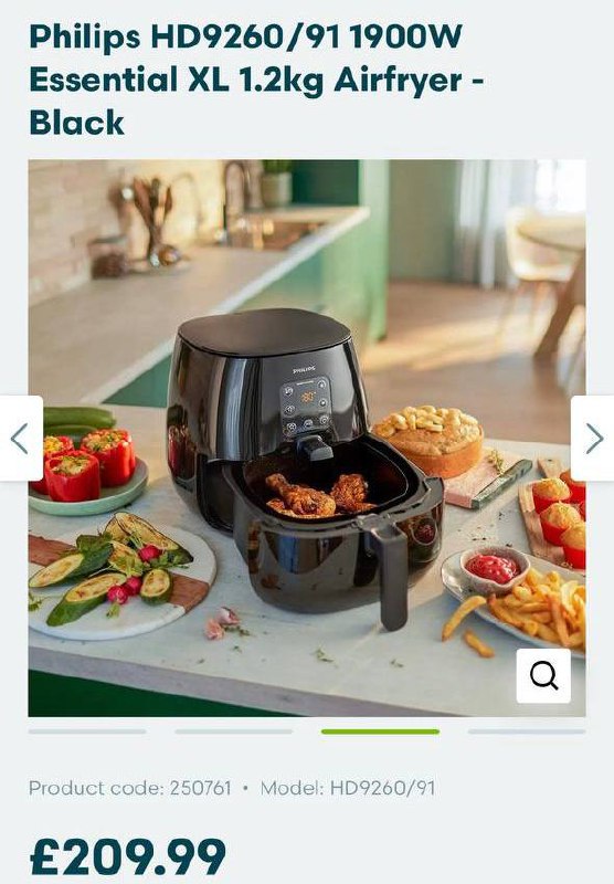Аэрогриль Philips HD9260/90 Airfryer