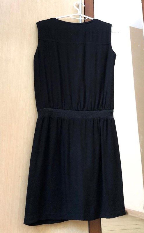 Черное платье Stradivarius S/XS с поясом 2