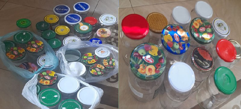 Банки стеклянные для хранения, 50 шт.