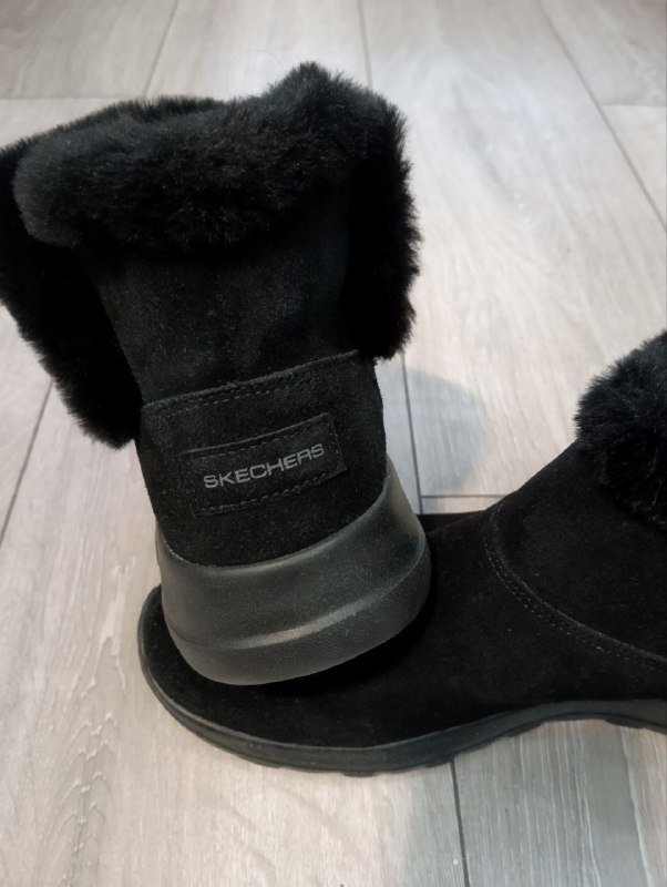 Полуботинки Skechers черные натуральная замша размер 39 2