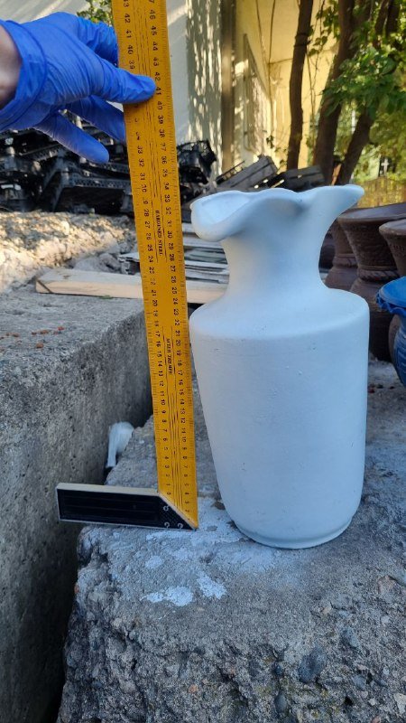 Кашпо коричневые и синие, низкие кашпо, ваза с волнистым краем 4