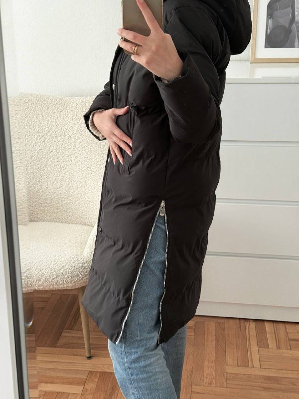 Женская куртка Gold & Silver черная зимняя 4