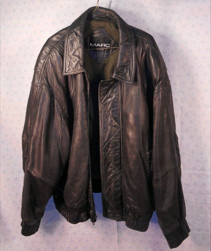 Кожаная куртка мужская размер L
