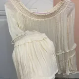Женские рубашки S, бежевая, розовая 2
