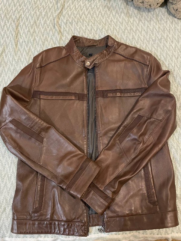 Кожаная куртка Pierre Cardin, размер M-L