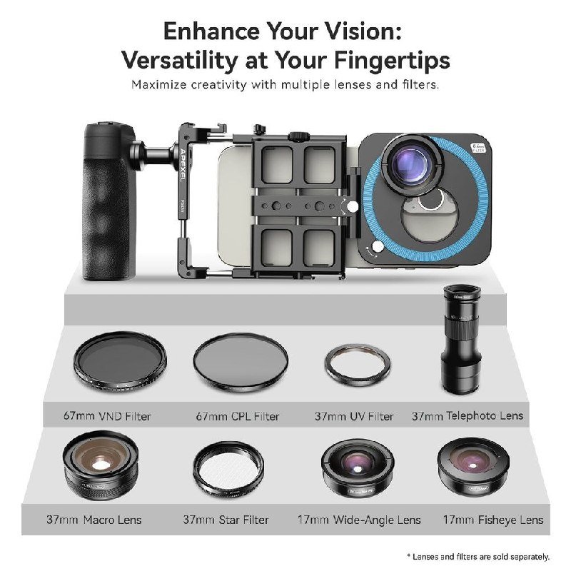 Apexel VideoRig 2 Pro Kit 3