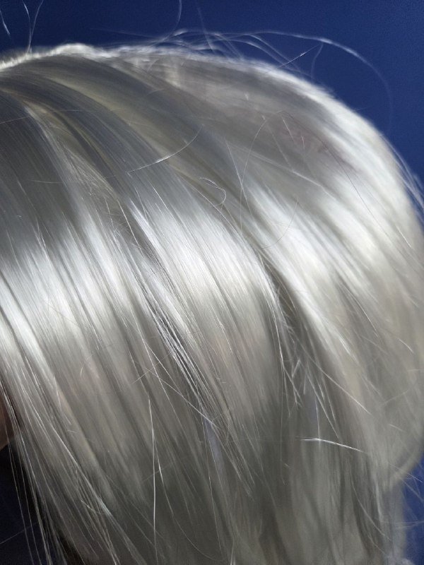 Синтетический парик платиновый блонд 3