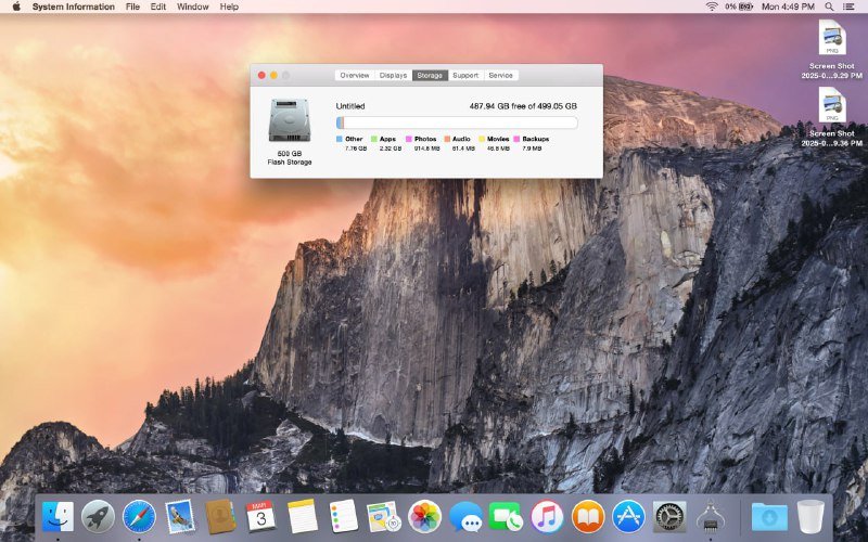 MacBook Pro 15 Mid 2015 Retina A1398 Intel Core i7 16GB RAM 500GB 8