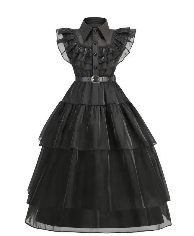 Костюм Венздей и парик на 6-10 лет