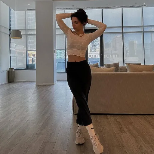 Сатиновая синяя юбка Zara