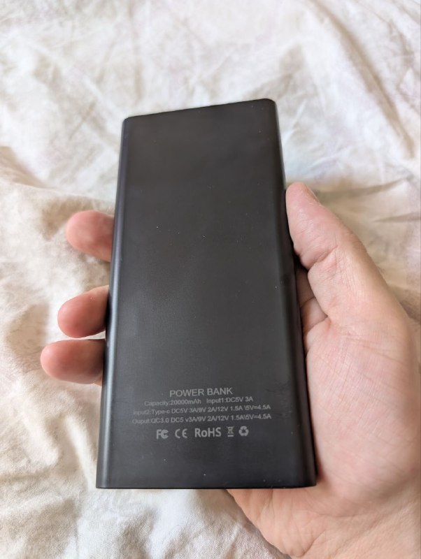 Power bank 20000 mAh 100W Type C Micro USB 2