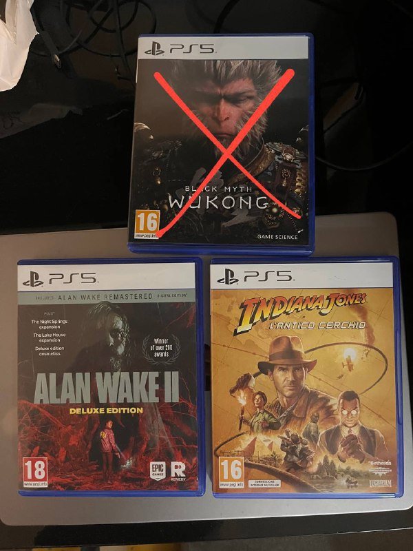 Alan Wake II Deluxe Edition, Indiana Jones PS5 игры