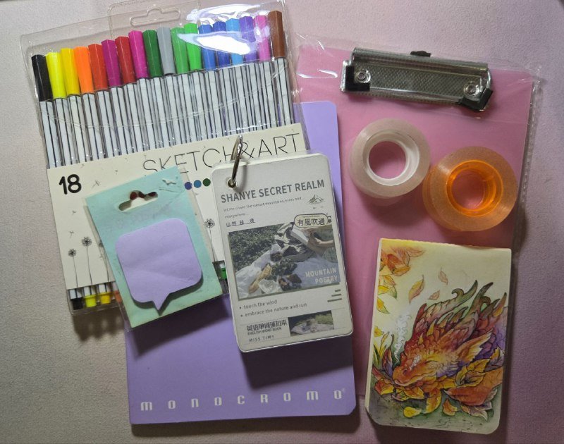 Набор канцтоваров с гравюрами