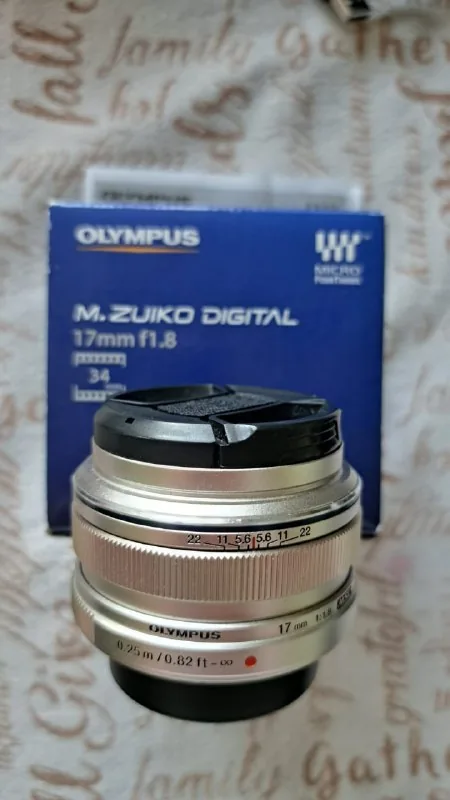 Объектив Olympus M.Zuiko Digital 17 мм f/1.8, фоторюкзак 1
