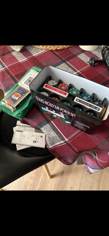 Набор покер, блек Джек, фишки, 4 набора карт, сукно