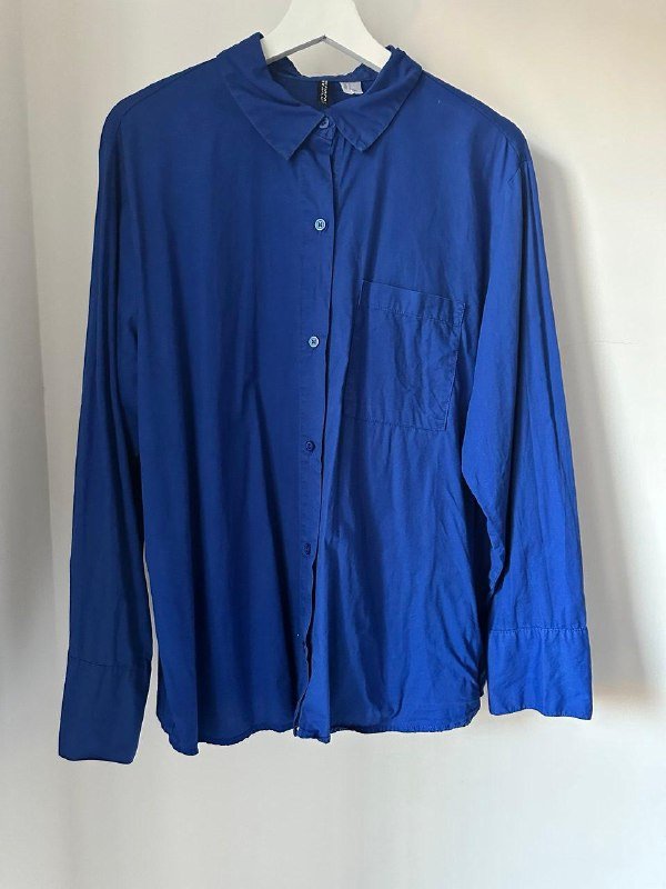 синяя рубашка Divided by H&M размер M