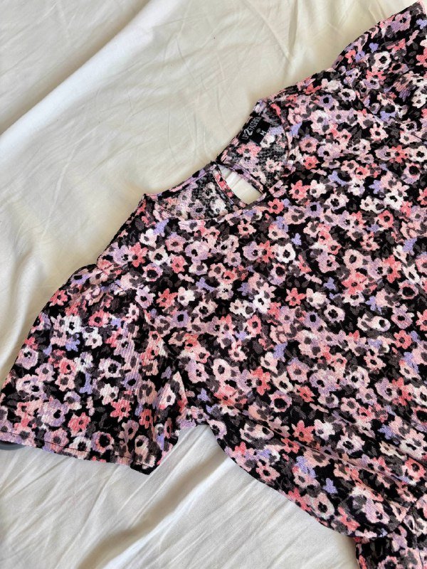 Платье в цветочный принт с рюшами 3