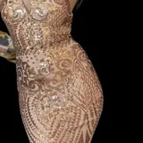 Mermaid dress with a sequin pattern 1