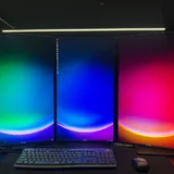 Игровой рабочий ПК, 3 монитора 27" 4K 3