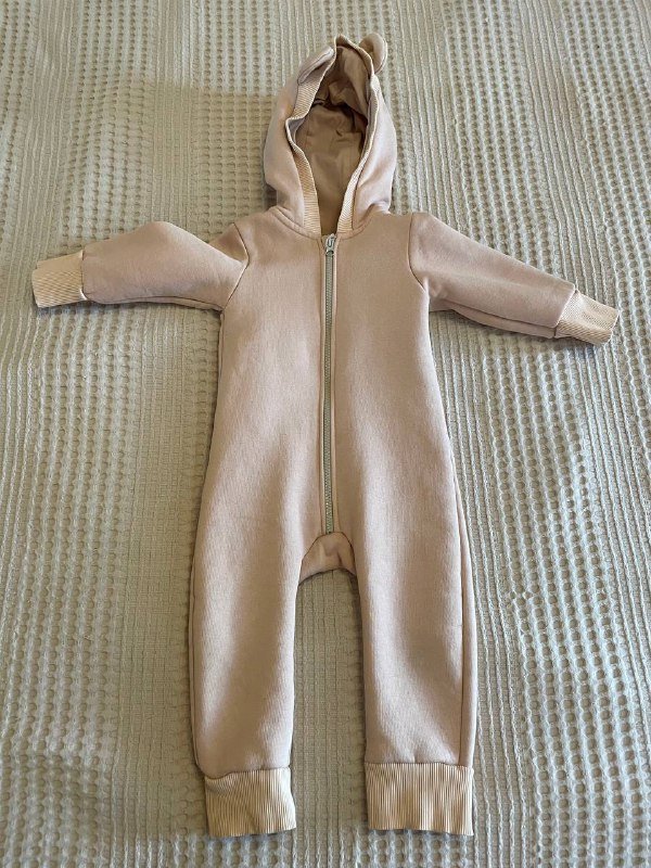 Комбинезон на флисе детский бежевый 86 размер