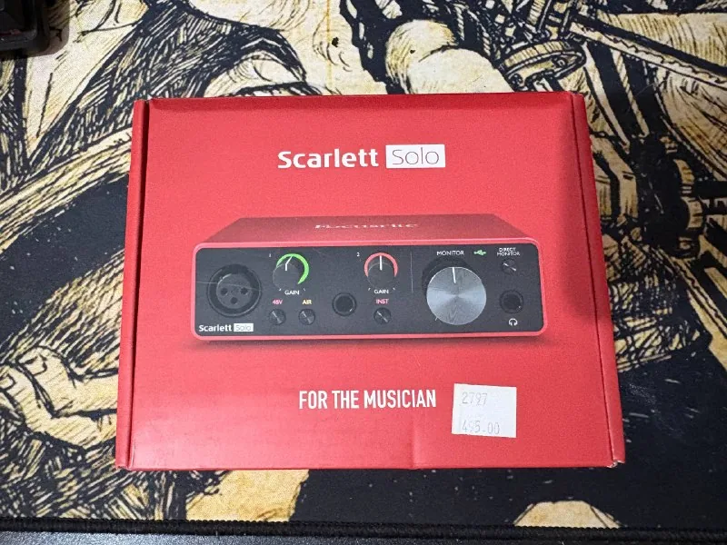 Focusrite Scarlett Solo аудио карта 1