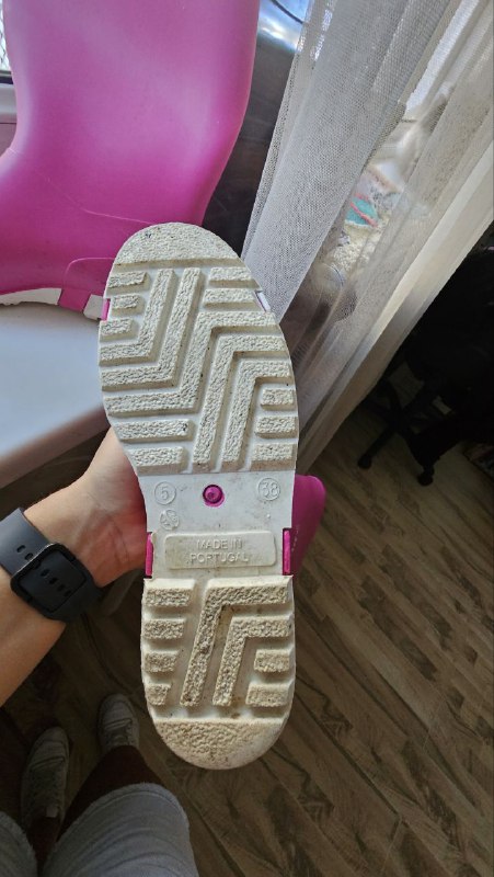 Боты 38 размер черные и розовые 5