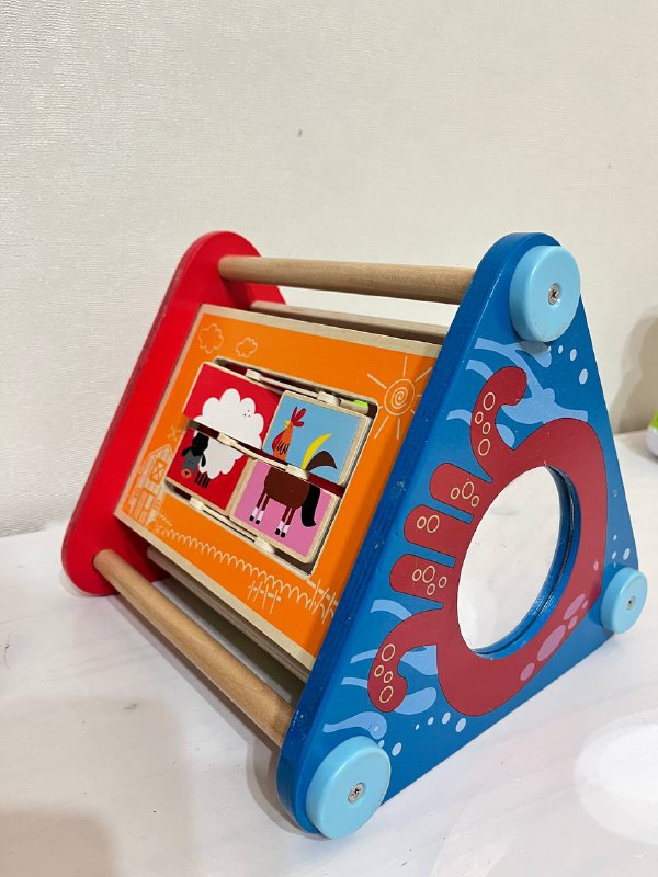 Бизи-борд Hape из дерева с 5 гранями 2