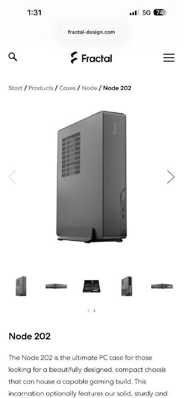 Fractal Design Node 202 корпус