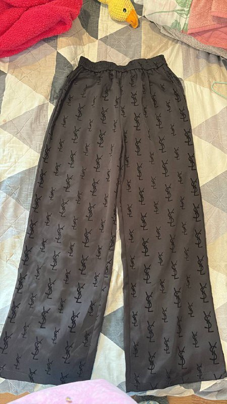 Штаны оверсайз черные