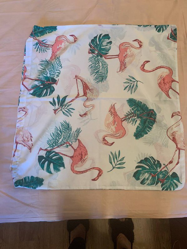Пододеяльник с фламинго и наволочка 2