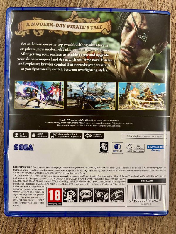 Игра Like a dragon Pirates Yakuza in Hawaii для ps5 2