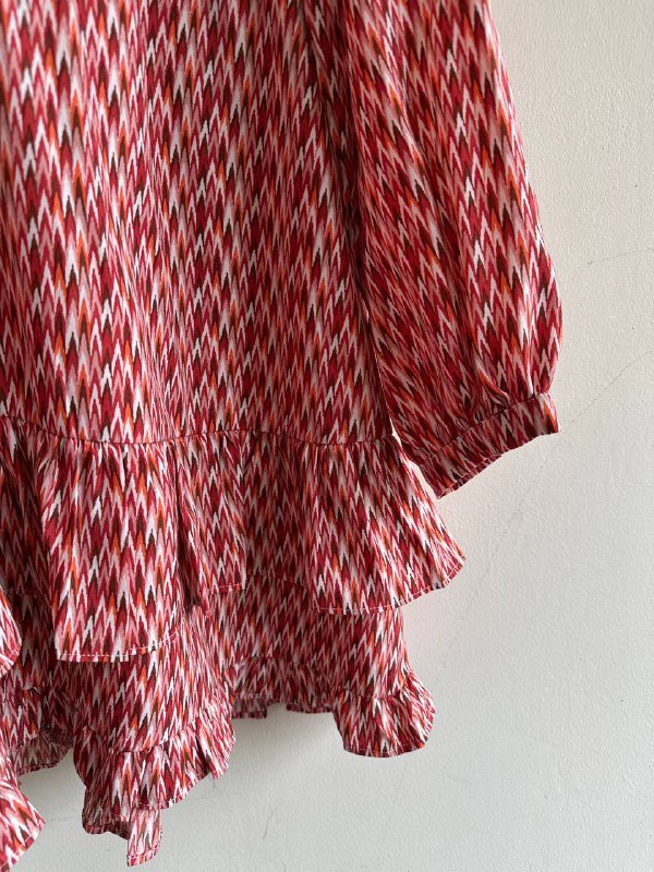 Платье Lofty Manner с рюшами и завязками, размер М 4