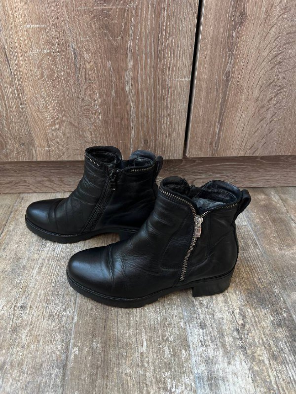 Черные сапоги Nero Giardini натуральная кожа 36 размер 2