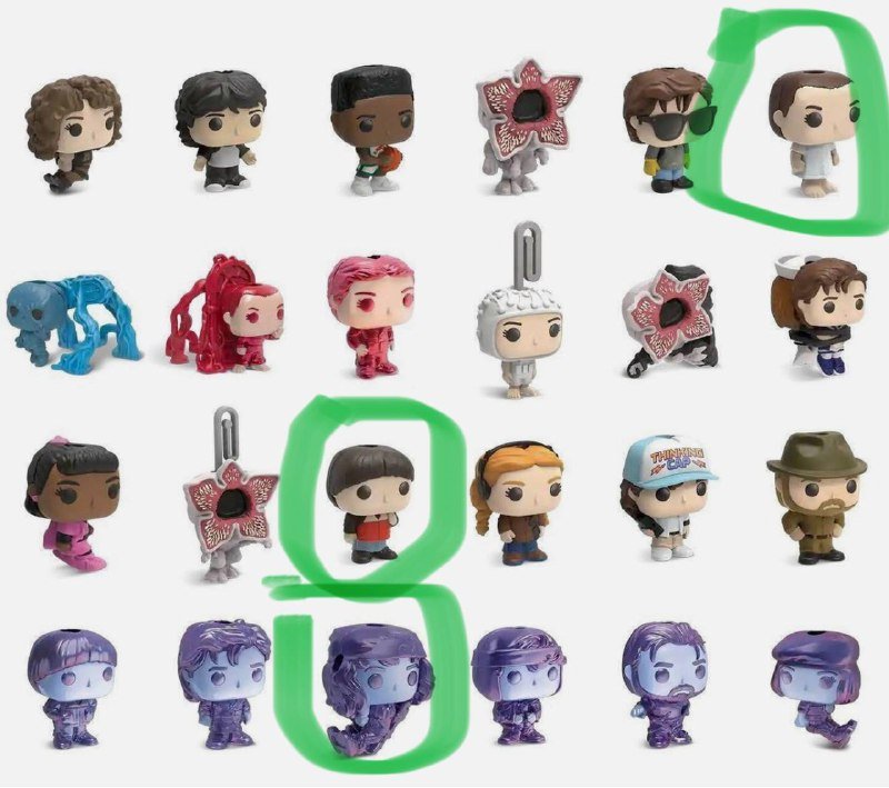 Фигурки Stranger things / ОСД: Ненси, Эрика, Стив, Робин, Лукас, Макс 3