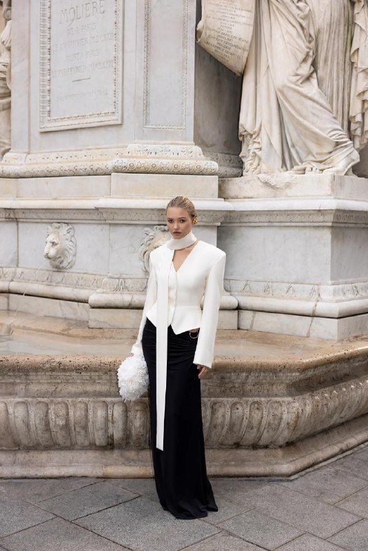 Жакет Acte размер xs-s с длинным поясом-шарфом 2