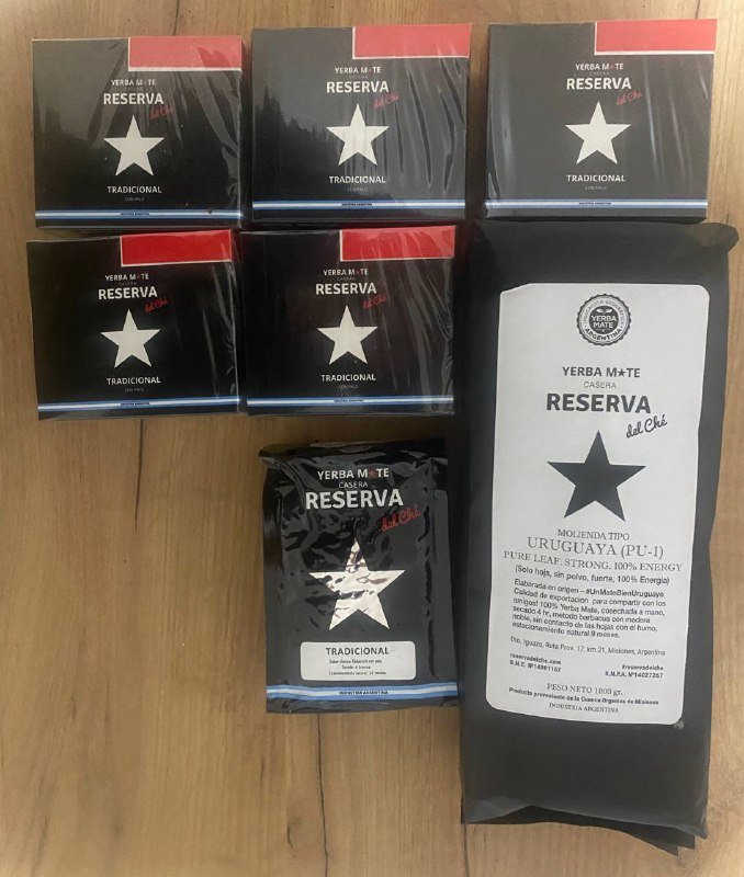 Мате Reserva del Che Molienda Uruguaya, Reserva Traditional 250г, Reserva Traditional 150г