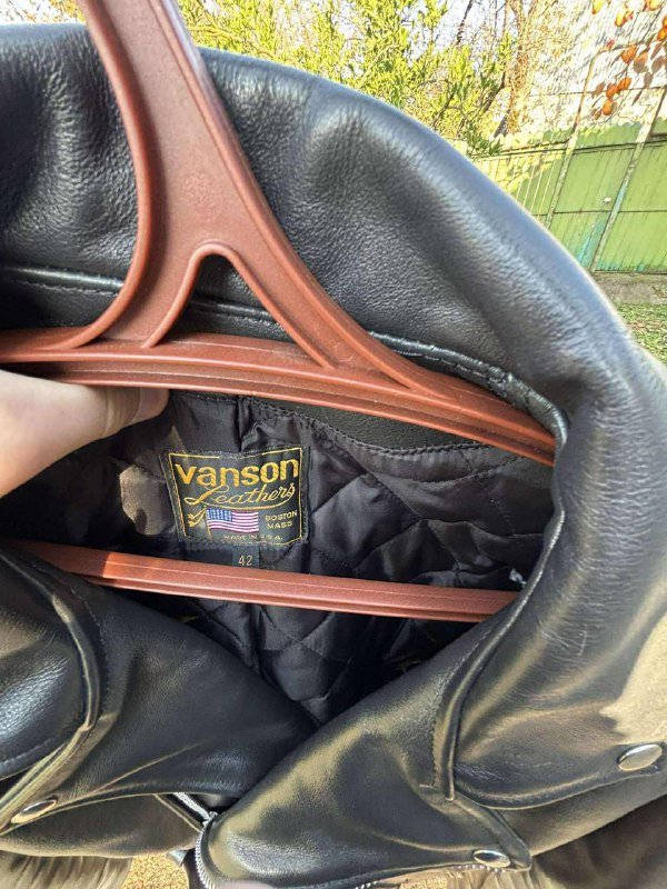 Кожаная куртка Vanson мужская размер 42 2