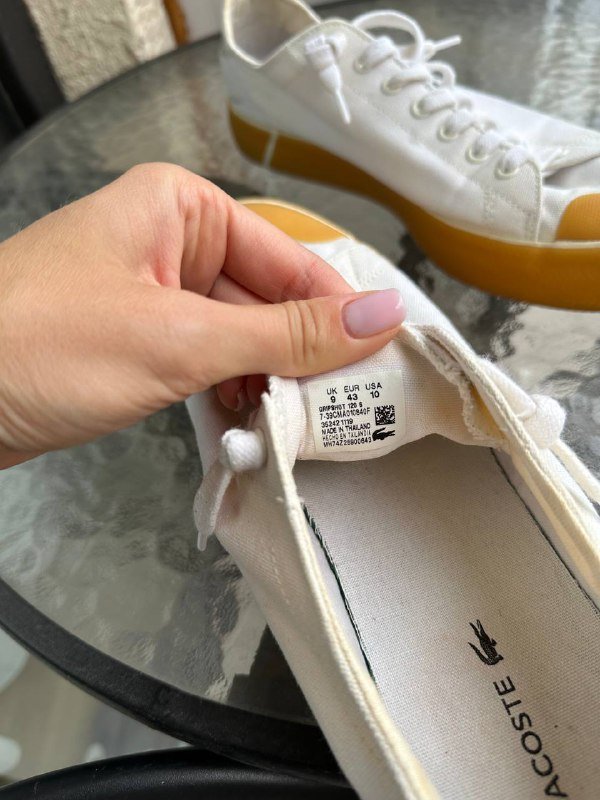 Мужские кеды Lacoste размер 43 4