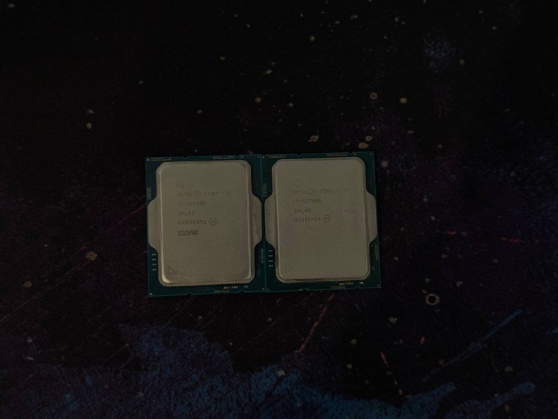 Процессоры i5 12400f, i7 12700k