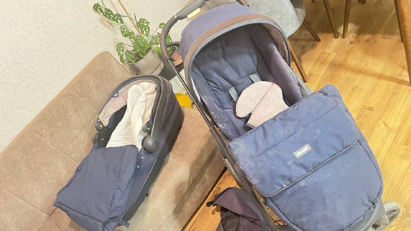 Коляска Chipolinо Aura 2 in 1 с москитной сеткой и дождевиком 2