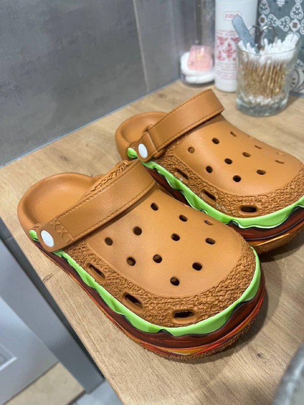 Сабо кроксы в виде бургеров 36/37, новые 3